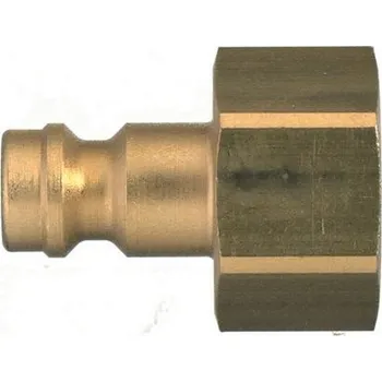 Pneumatická rychlospojka, Niklovaná mosaz, přípojka se závitem: 1/4 in Female Vnitřní závit Legris Evropský, Profil