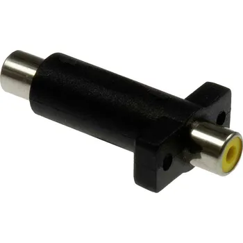 Audio kabel Lyndahl cinch AV adaptér [1x cinch zásuvka - 1x cinch zásuvka] černožlutá