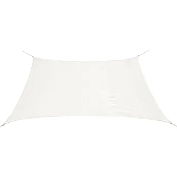 Stínicí plachta vidaXL Plachta proti slunci z HDPE obdélníková 2x4 m bílá
