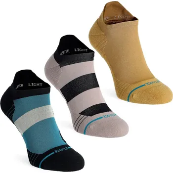 Pánské ponožky Ponožky na běhání Stance Flat Out Ok Light Tab 3 Pack - teal