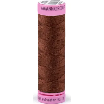 Nit Polyesterové nitě návin 100 m Aspo Amann, střední, 0263 Friar Brown