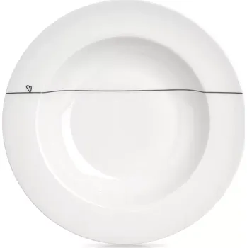 Talíř Porcelánový hluboký talíř s motivem srdce 22 cm, 250 ml