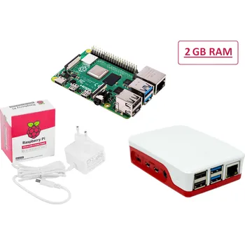 Stolní počítač Raspberry Pi® Essentials Kit Raspberry Pi® 4 B 2 GB 4 x 1.5 GHz vč. napájecího zdroje, vč. pouzdra