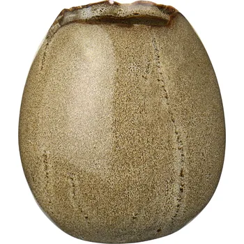 Váza Ib Laursen Mini vázička Egg-shaped Brown 9,4 cm