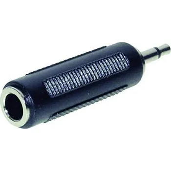Audio kabel TRU COMPONENTS adaptér jack jack zástrčka 3,5 mm - jack zásuvka 6,3 mm stereo 1 ks