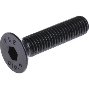 Šroub Šroub s vnitřním šestihranem, Ocel hlavice Zápustný s vnitřním šestihranem, M8, délka: 55mm, Černá, v odpovídající