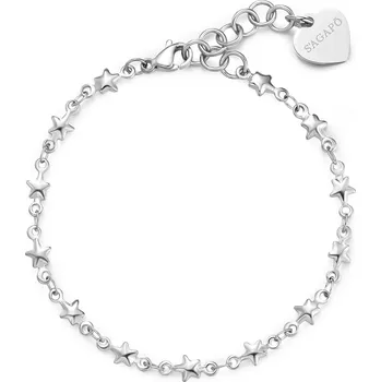 Náramek Ocelový náramek s hvězdičkami Chunky SHK94 S Agapo