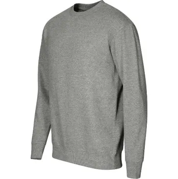 Pánská mikina Crew mikina unisex tmavě šedý melír 4XL