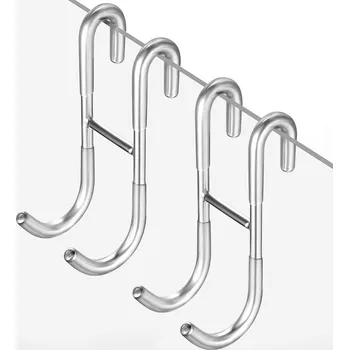 Věšák Sprchové háčky na skleněnou kabinu, věšák, držák na ručník 2 ks