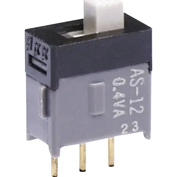 vypínač NKK Switches AS12AP posuvný přepínač 28 V DC/AC 0.1 A 1x zap/zap 1 ks