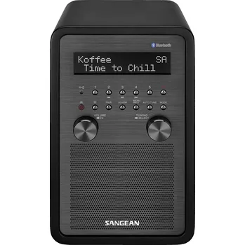 Radiopřijímač Sangean DDR-60 A500364 stolní rádio, DAB plus , DAB, FM, AUX, Bluetooth, NFC, vč. dálkového ovládání, funkce alarmu, černá
