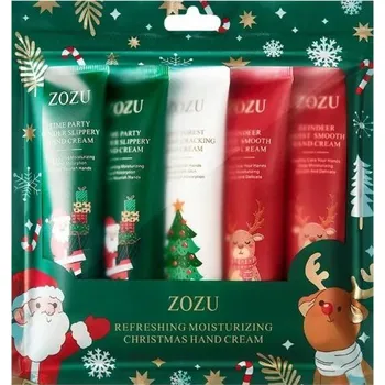Sada krémů na ruce 5 ks 30 g Vánoční dárková kolekce hydratačních krémů s příjemnou vůní rychle se vstřebávající péče