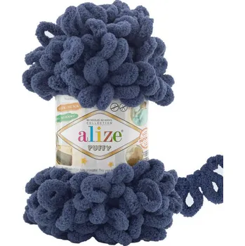 Galanterie Příze Puffy, 900, půlnoční modrá