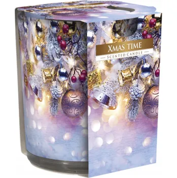 Svíčka Aura Vonná parafínová svíčka Vánoční čas sn72s-01 1 ks