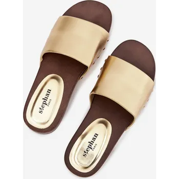 Dámské žabky Dámské žabky se zlatými sponkami Terissa 39