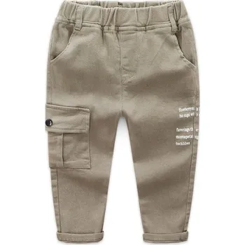 Dívčí džíny Dětské džíny L2178 khaki 4