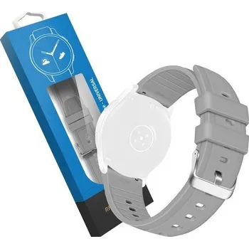 Chytré hodinky RhinoTech univerzální silikonový řemínek Quick Release 20mm šedý