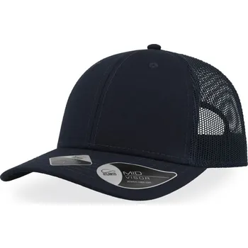 Pracovní přilba Atlantis Headwear Kšiltovka Recy Three, 6 panelová, síťovaná COT33609085799-navy/navy Navy UNI