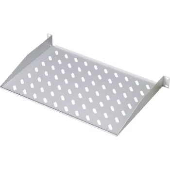 DJ technika Digitus DN-19 TRAY-1-400 19 palec přístrojová police pro datové skříně 1 U pevná vestavba Vhodné pro hloubku skříně: od 600 mm šedá