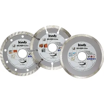 kwb 797080 diamantový řezný kotouč Průměr 115 mm Ø otvoru 22 mm 3 ks
