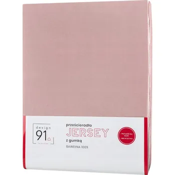 Prostěradlo Pudrové jersey prostěradlo s gumou 90x200