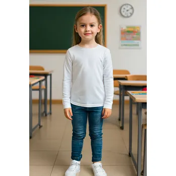 Elektronický PDF střih dětské funkční tričko s dlouhým rukávem Gwen-158-170