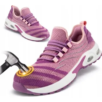 Pracovní obuv DÁMSKÉ PRACOVNÍ polobotky LEHKÉ s OCELOVOU ŠPIČKOU BOZP POHODLNÉ do práce, velikost 41