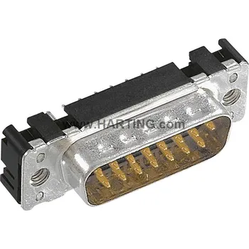 Redukce HARTING 09651617712 09651617712 D-SUB kolíková lišta 180 ° Pólů: 9 pájené 1 ks