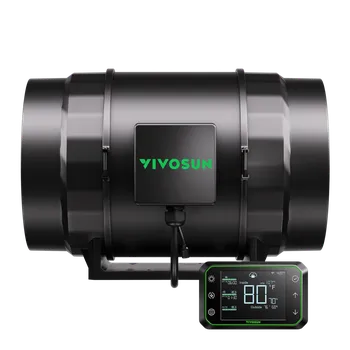 Domácí ventilátor VIVOSUN AeroZesh S8 Inteligentní Inline ventilátor 200mm/1410m3/h