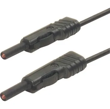 Měřicí kabel Hirschmann Test a Measurement MLB 200/1 V sw měřicí kabel lamelová zástrčka 4 mm lamelová zástrčka 4 mm 2.00 m černá 1 ks