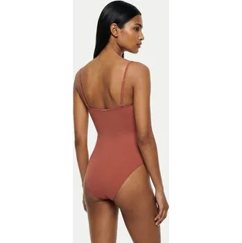 Dámské plavky Calvin Klein Swimwear Jednodílné plavky LV00Q62709 Růžová L