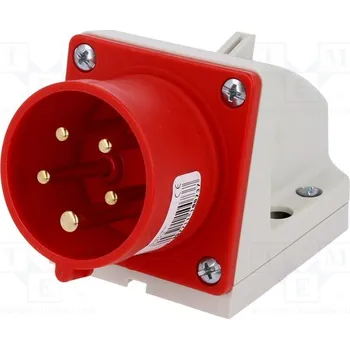Elektrická vidlice Instalační vidlice 16A/400V/5-pól nástěnná PCE 515-6
