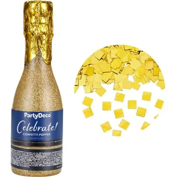 Konfeta Vystřelovací konfety 20,5cm Champagne, zlaté