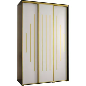 Předsíňová stěna Skříň 45 Canaris 12 160 černá/bílá/gold