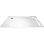 Mereo Obdélníková sprchová vanička, 110x80x3 cm, bez nožiček, litý mramor CV82M