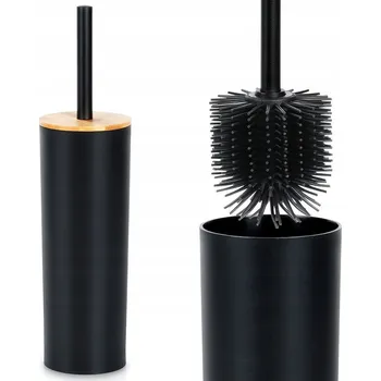 WC štětka WC ŠTĚTKA S KOVOVÝM STOJANEM DO KOUPELNY MODERNÍ ČERNÁ