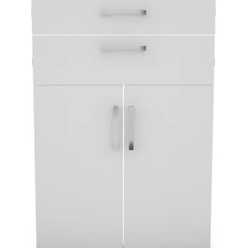 Sada 2 dvířka a 2 zásuvky bílá pro instalaci police Torino