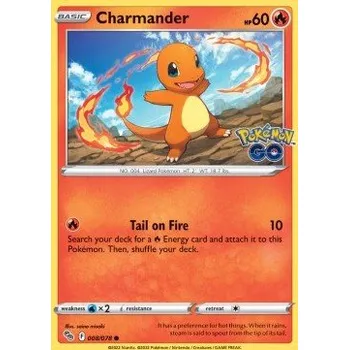 Karetní hra PGO 008/078 Charmander - Pokémon GO Stav: Near Mint, Verze: REVERSE HOLO