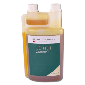 Pro koně Lněný olej Waldhausen, Láhev s dávkovačem - 1 l