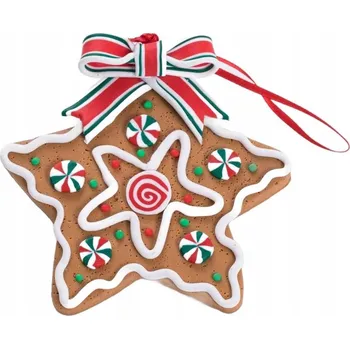 Vánoční dekorace Ozdoba na vánoční stromeček LIZZY HVĚZDIČKA 9 cm HOMLA