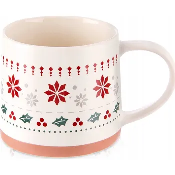 Porcelánový hrnek na kávu, čaj, bylinky a nápoje VÁNOCE 380 ml