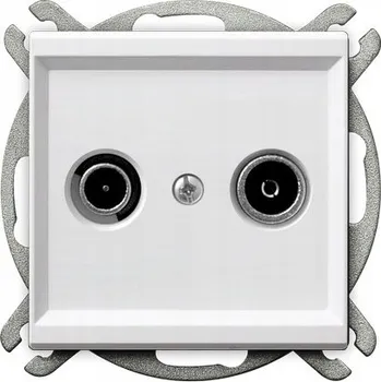 Elektrická zásuvka Anténní zásuvka nástěnná Ospel bílá