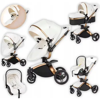 Kočárek SPORTOVNÍ KOČÁREK 3v1 MAGIC ZC - Z EKO KŮŽE, ODPRUŽENÝ, S PŘÍSLUŠENSTVÍM