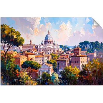 Obraz Samolepicí plakáty do obýváku, ložnice, kanceláře - Panorama Říma 30x20 cm