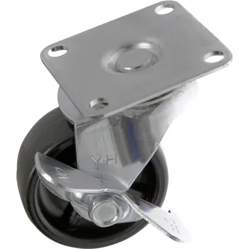 Pojezdové kolečko TOOLCRAFT TO-5137896 Otočné kolečko s aretační brzdou a konstrukční deskou 50 mm nosnost (max.): 50 kg