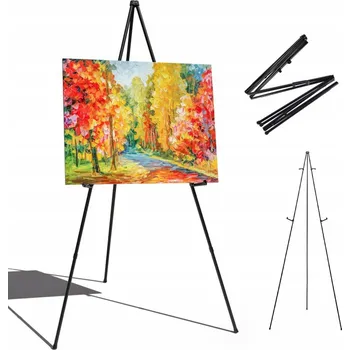 Malířský stojan Dřevěný Malířský Stojan Studiový Plenerový Pro Děti i Dospělé