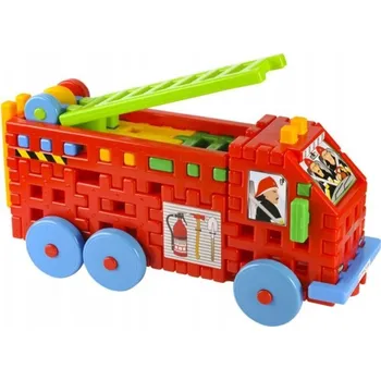 ostatní stavebnice Stavebnice pro kluky – PUZZLE STAVEBNICE STAVEBNÍ NÁKLADNÍ AUTO HASIČI