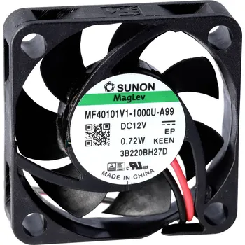 Průmyslový ventilátor Sunon MF40101V2-1000U-G99 axiální ventilátor, 12 V/DC, 11.89 m³/h, (d x š x v) 10 x 40 x 40 mm, MF40101V2-1000U-G99