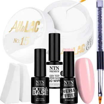 Lak na nehty Sada na nehty Babyboomer Pro 6 v 1, štětec a houbičky na Gel podkladové Houbičky