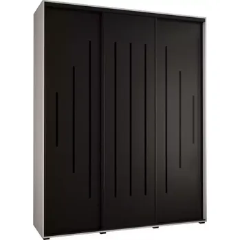 Předsíňová stěna Skříň 45 Canaris 12 200 bílá/černá/černá